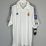 2001/02 REAL MADRID ZIDANE #5 *BNWT* C/L HOME SHIRT (XXL) ADIDAS