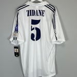 2001/02 REAL MADRID ZIDANE #5 *BNWT* C/L HOME SHIRT (XXL) ADIDAS