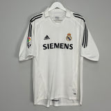 2005/06 REAL MADRID ZIDANE #5 HOME SHIRT (L) ADIDAS