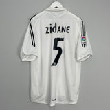 2005/06 REAL MADRID ZIDANE #5 HOME SHIRT (L) ADIDAS