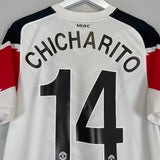 2010/11 MANCHESTER UNITED CHICHARITO #14 AWAY SHIRT (M) NIKE