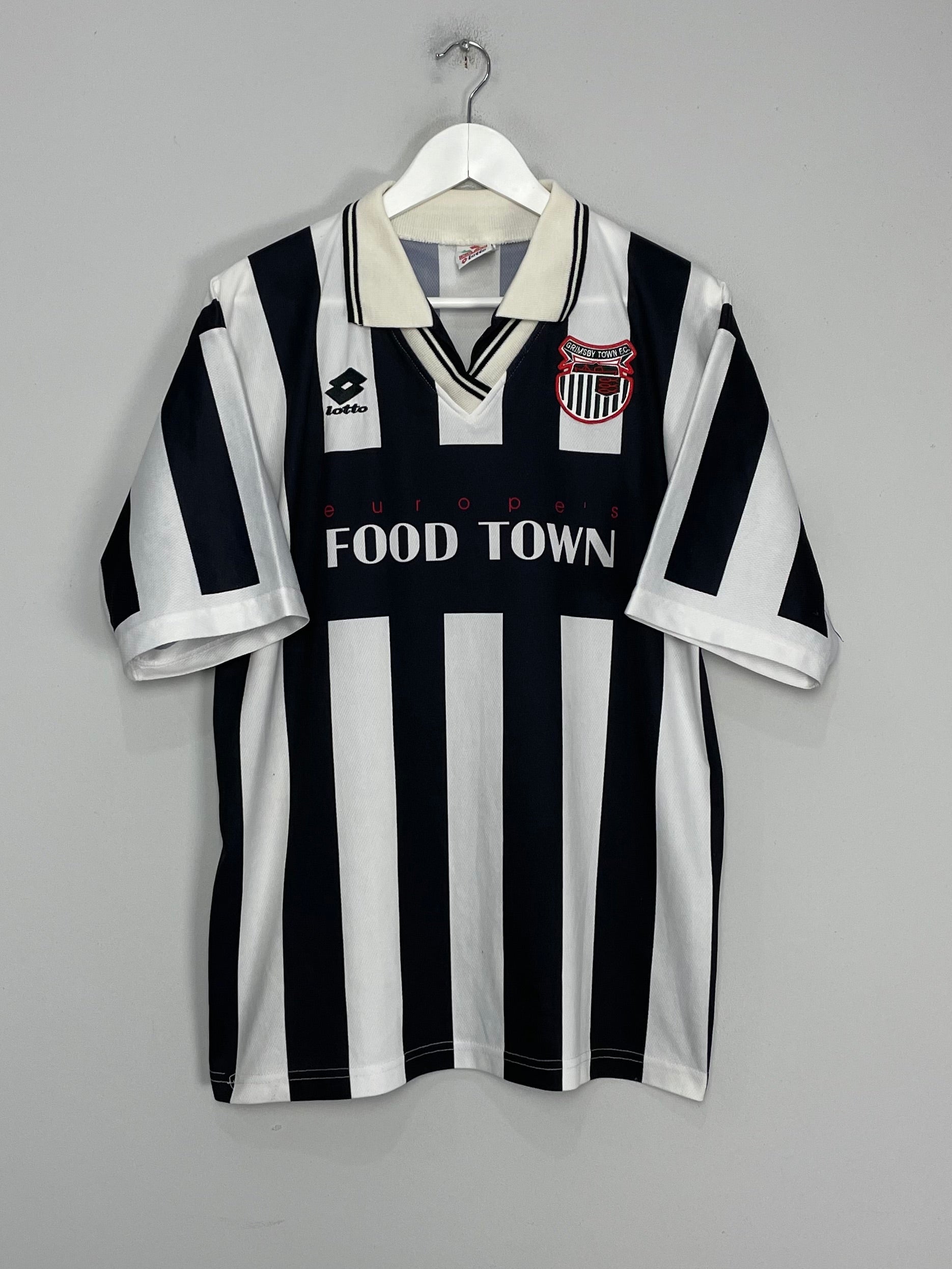 1996/97 GRIMSBY TOWN HOME SHIRT (L) LOTTO