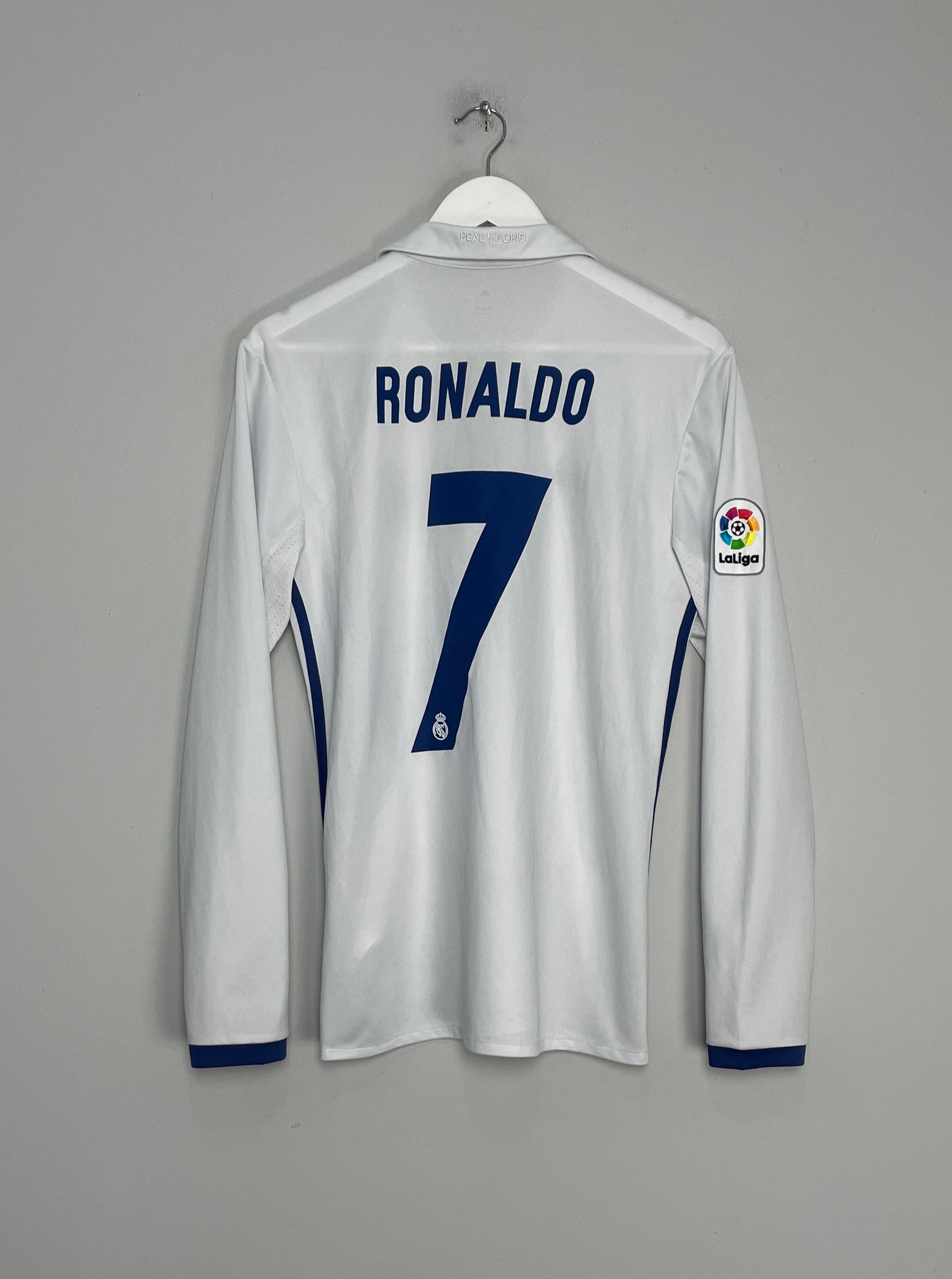 2016/17 REAL MADRID RONALDO #7 L/S HOME SHIRT (S) ADIDAS