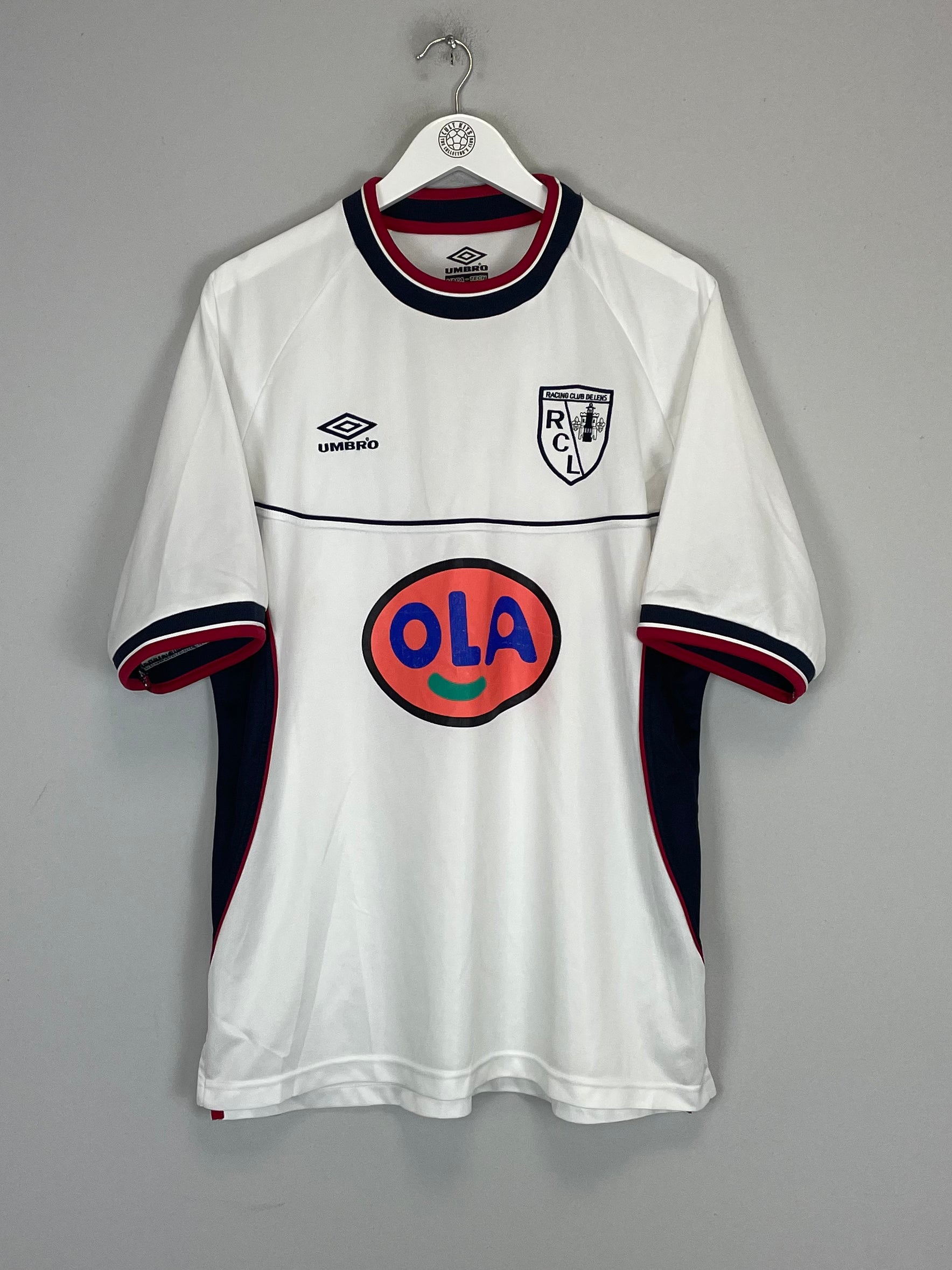 1999/00 RC LENS AWAY SHIRT (XL) UMBRO