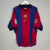 2000/01 BARCELONA PUYOL #24 HOME SHIRT (XL) NIKE