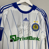 2008/10 DYNAMO KYIV #90 *SIGNED SHEVCHENKO* L/S HOME SHIRT (M) ADIDAS