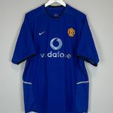 2002/03 MANCHESTER UNITED BECKHAM #7 THIRD SHIRT (XL) NIKE