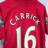 2007/09 MANCHESTER UNITED CARRICK #16 HOME SHIRT (L) NIKE