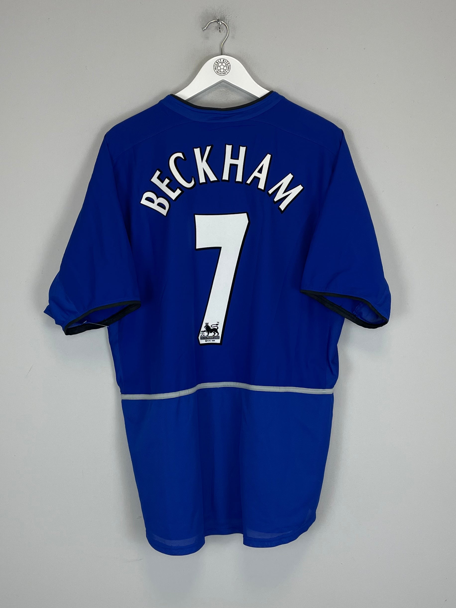 2002/03 MANCHESTER UNITED BECKHAM #7 THIRD SHIRT (XL) NIKE