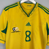 2010/11 SOUTH AFRICA TSHABALALA #8 HOME SHIRT (M) ADIDAS