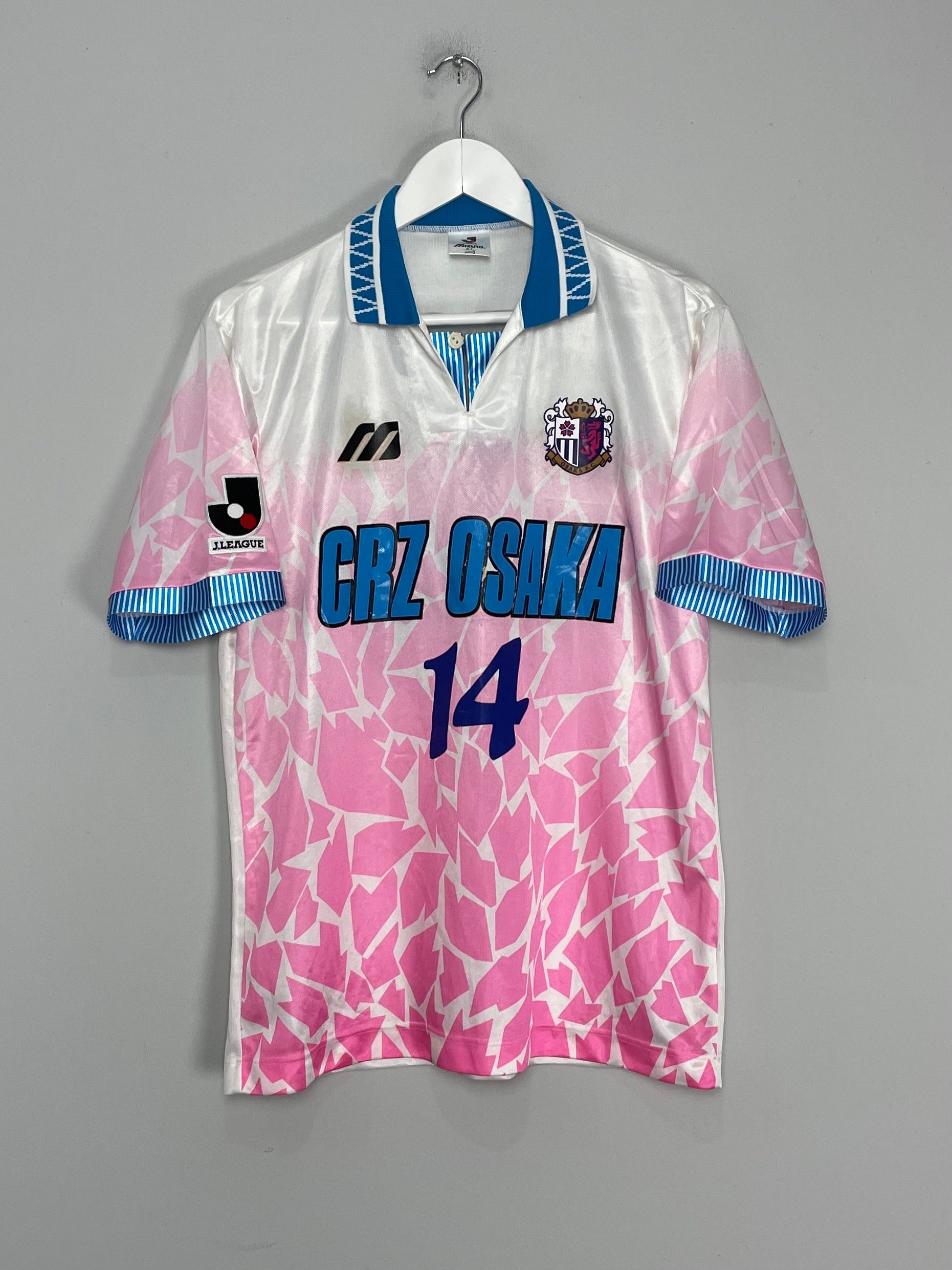 1995/97 CEREZO OSAKA #14 AWAY SHIRT (L) MIZUNO