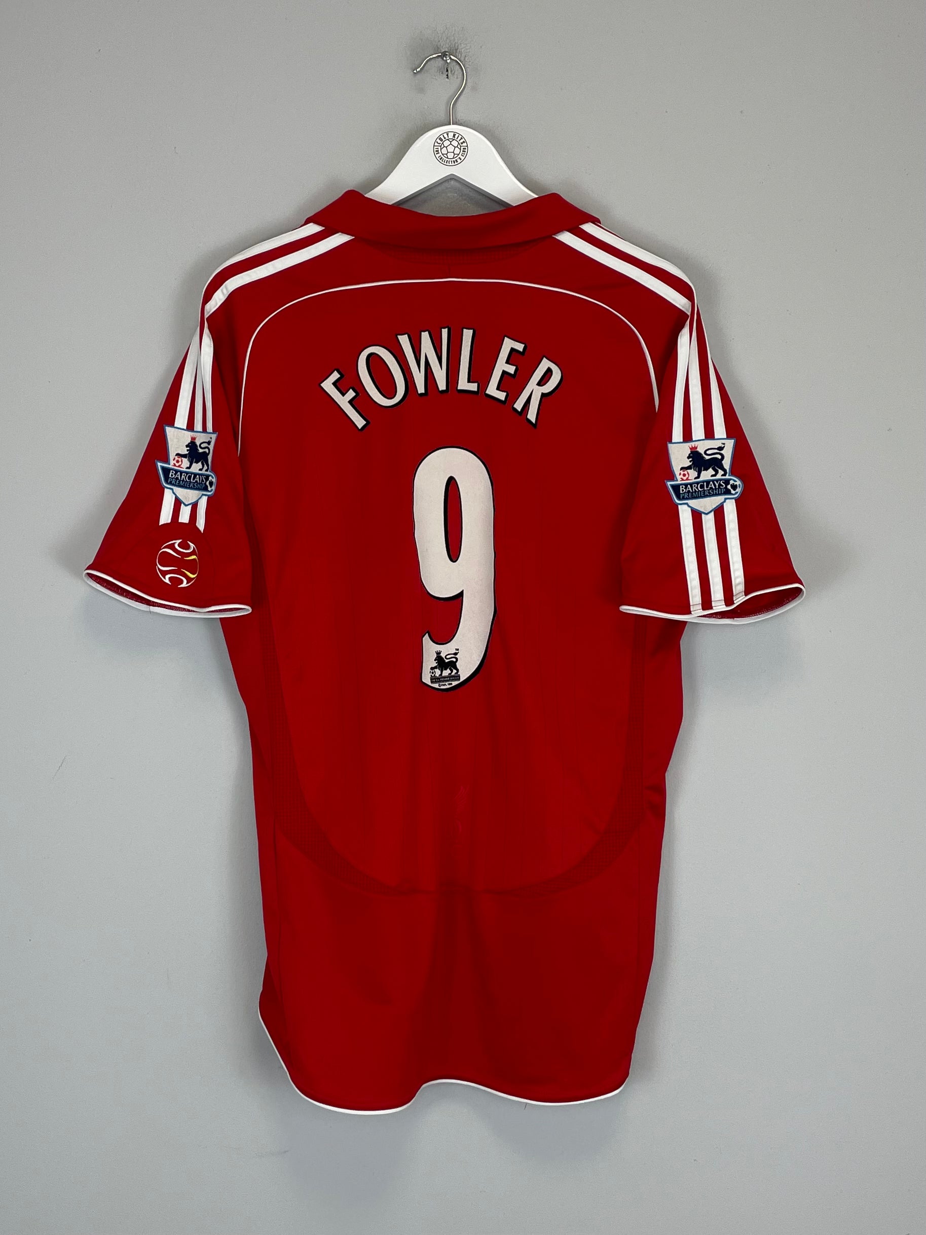 2006/08 LIVERPOOL FOWLER #9 HOME SHIRT (L) ADIDAS