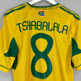 2010/11 SOUTH AFRICA TSHABALALA #8 HOME SHIRT (M) ADIDAS