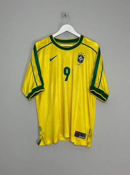 1998/00 BRAZIL RONALDO #9 HOME SHIRT (XL) NIKE