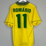 1994 BRAZIL ROMARIO #11 HOME SHIRT (L) UMBRO