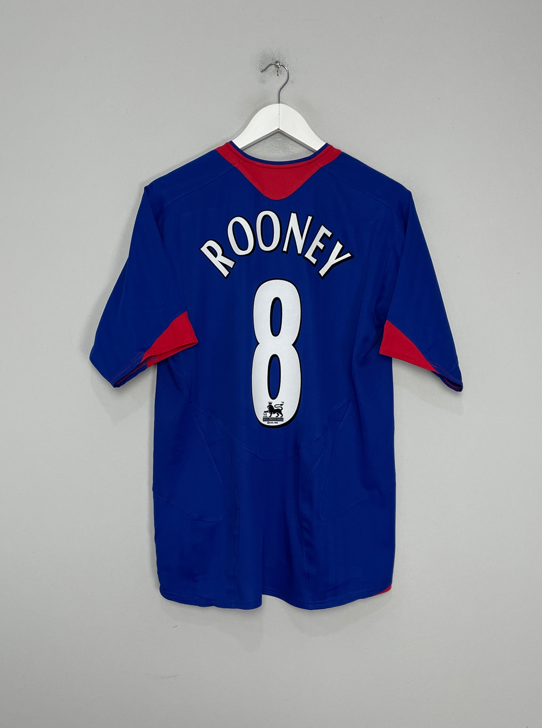 2005/06 MANCHESTER UNITED ROONEY #8 AWAY SHIRT (M) NIKE