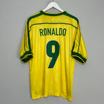 1998/00 BRAZIL RONALDO #9 HOME SHIRT (XL) NIKE