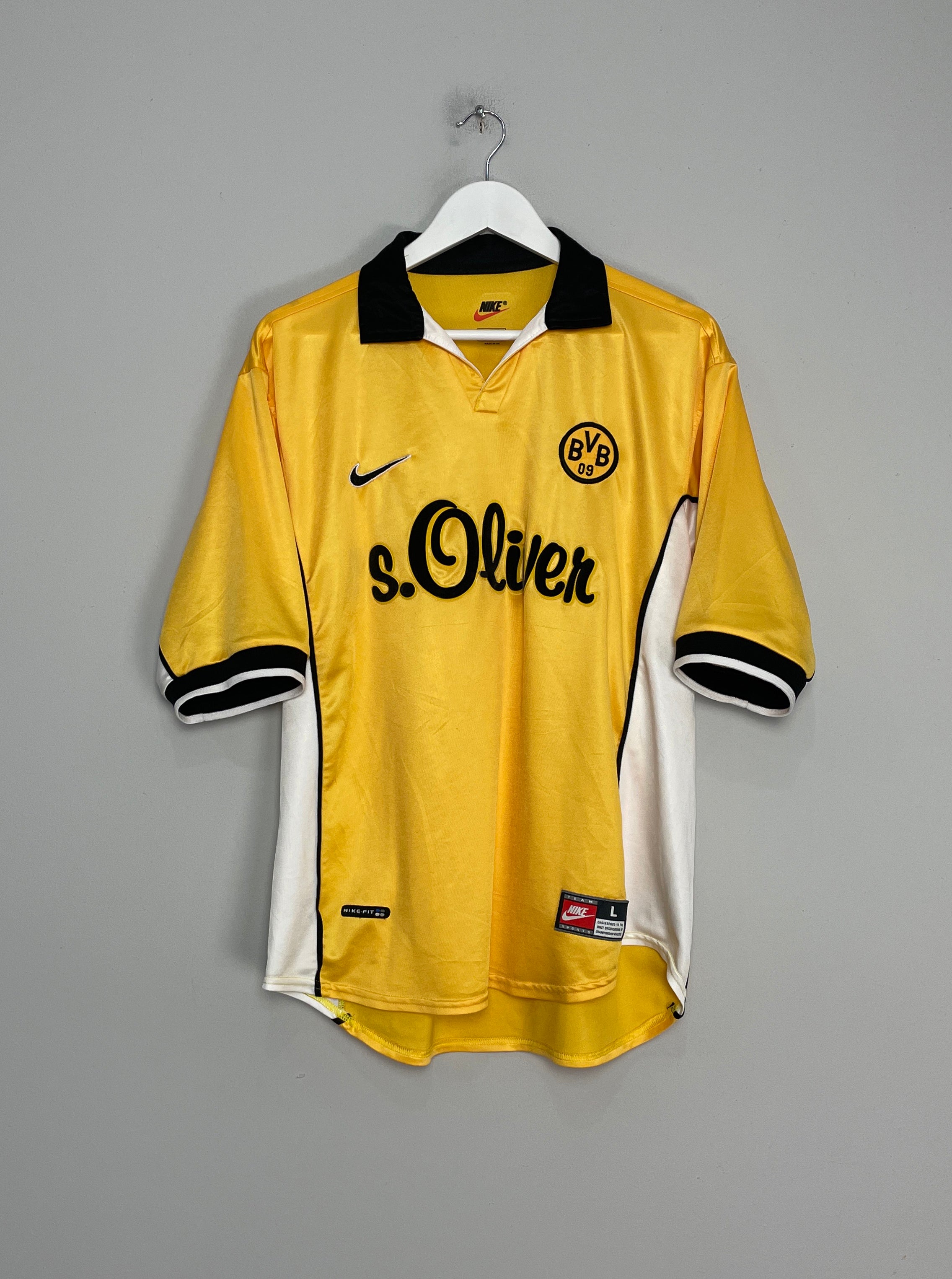 1998/00 DORTMUND HOME SHIRT (L) NIKE