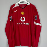 2004/06 MANCHESTER UNITED SMITH #14 L/S HOME SHIRT (XL) NIKE