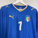 2007/08 ITALY DEL PIERO #7 L/S HOME SHIRT (L) PUMA