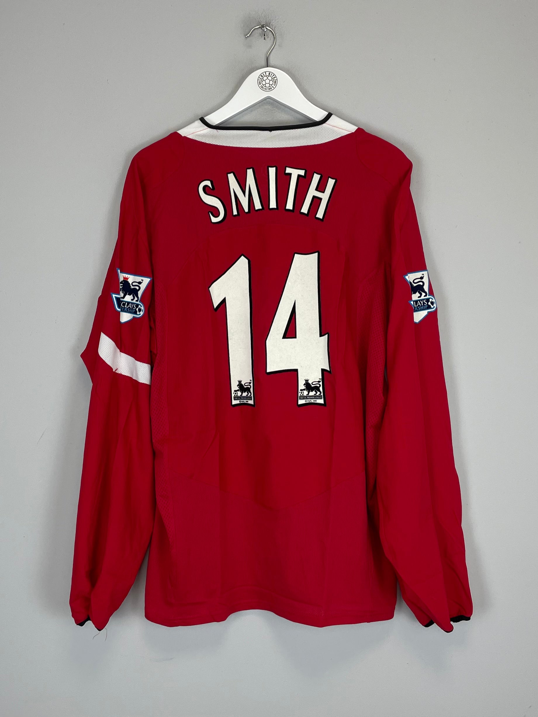 2004/06 MANCHESTER UNITED SMITH #14 L/S HOME SHIRT (XL) NIKE