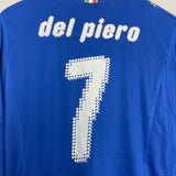 2007/08 ITALY DEL PIERO #7 L/S HOME SHIRT (L) PUMA