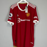 2021/22 MANCHESTER UNITED RONALDO #7 *BNWT* AUTHENTIC HOME SHIRT (XXL) ADIDAS