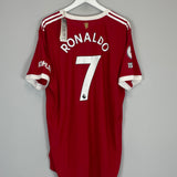 2021/22 MANCHESTER UNITED RONALDO #7 *BNWT* AUTHENTIC HOME SHIRT (XXL) ADIDAS