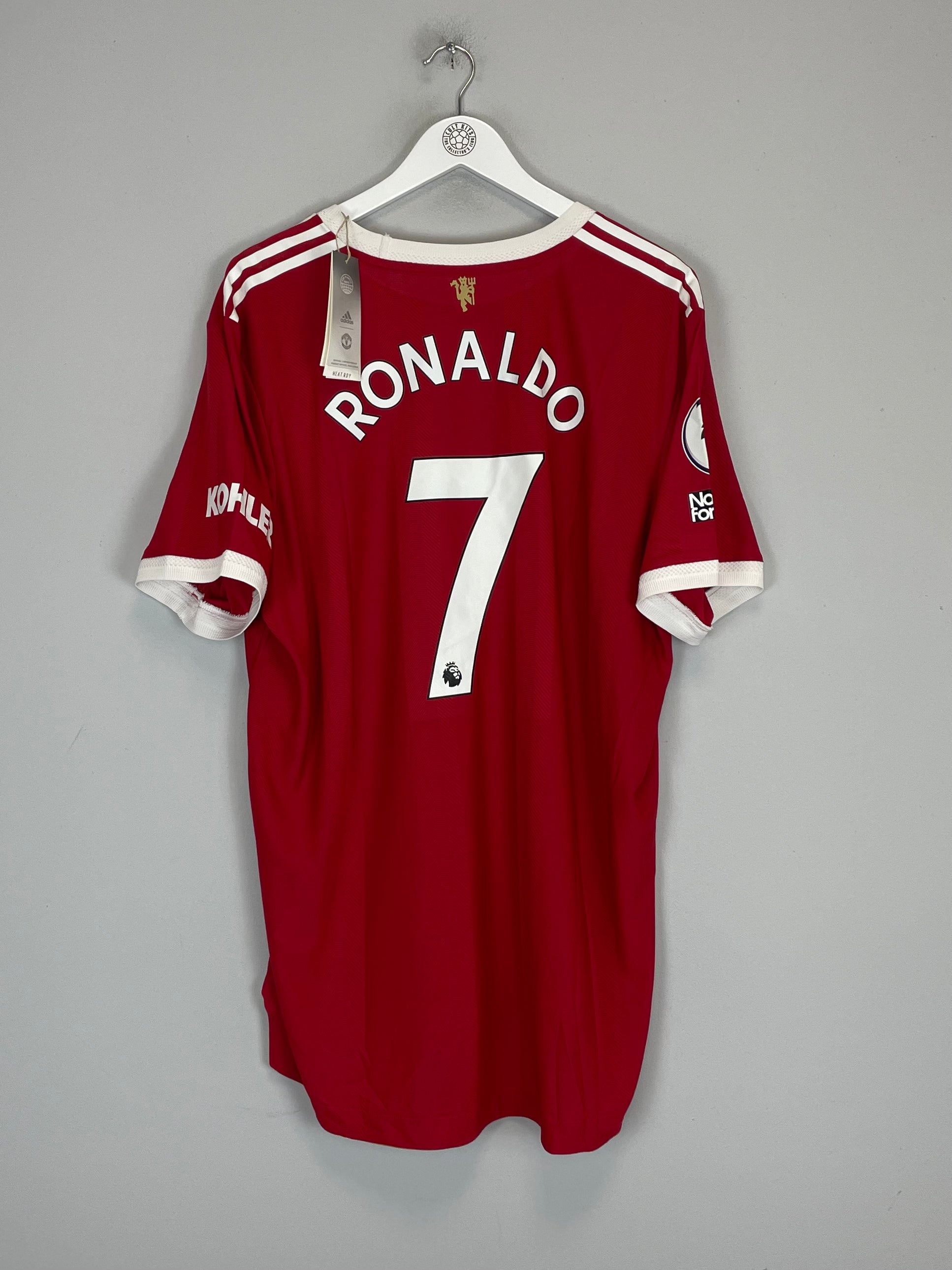 2021/22 MANCHESTER UNITED RONALDO #7 *BNWT* AUTHENTIC HOME SHIRT (XXL) ADIDAS