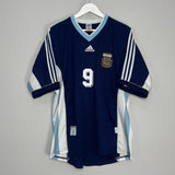 1998/99 ARGENTINA BATISTUTA #9 AWAY SHIRT (XL) ADIDAS