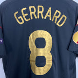 2009/10 LIVERPOOL GERRARD #8 E/L AWAY SHIRT (M) ADIDAS