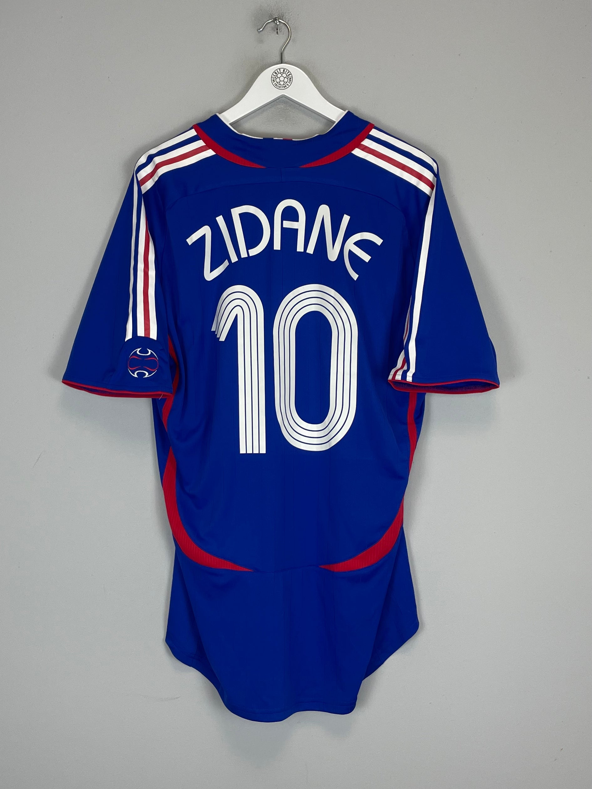 2006/07 FRANCE ZIDANE #10 *PLAYER ISSUE* HOME SHIRT (XL) ADIDAS