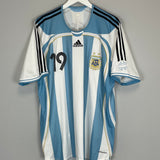 2006/07 ARGENTINA MESSI #19 *PLAYER ISSUE* HOME SHIRT (XL) ADIDAS