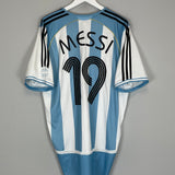 2006/07 ARGENTINA MESSI #19 *PLAYER ISSUE* HOME SHIRT (XL) ADIDAS