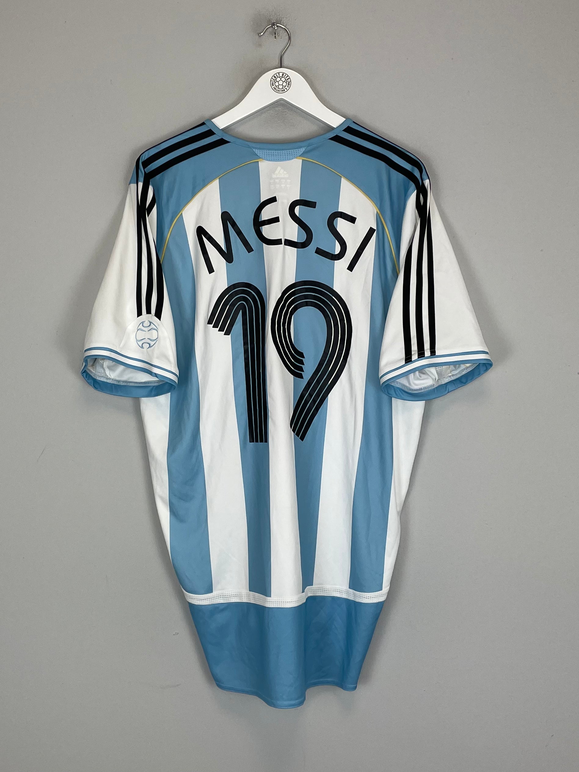 2006/07 ARGENTINA MESSI #19 *PLAYER ISSUE* HOME SHIRT (XL) ADIDAS