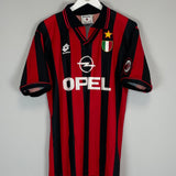 1996/97 AC MILAN BAGGIO #18 HOME SHIRT (L) LOTTO