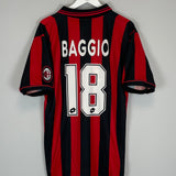 1996/97 AC MILAN BAGGIO #18 HOME SHIRT (L) LOTTO