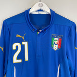 2014/15 ITALY PIRLO #21 *PLAYER ISSUE* L/S HOME SHIRT (XXL) PUMA