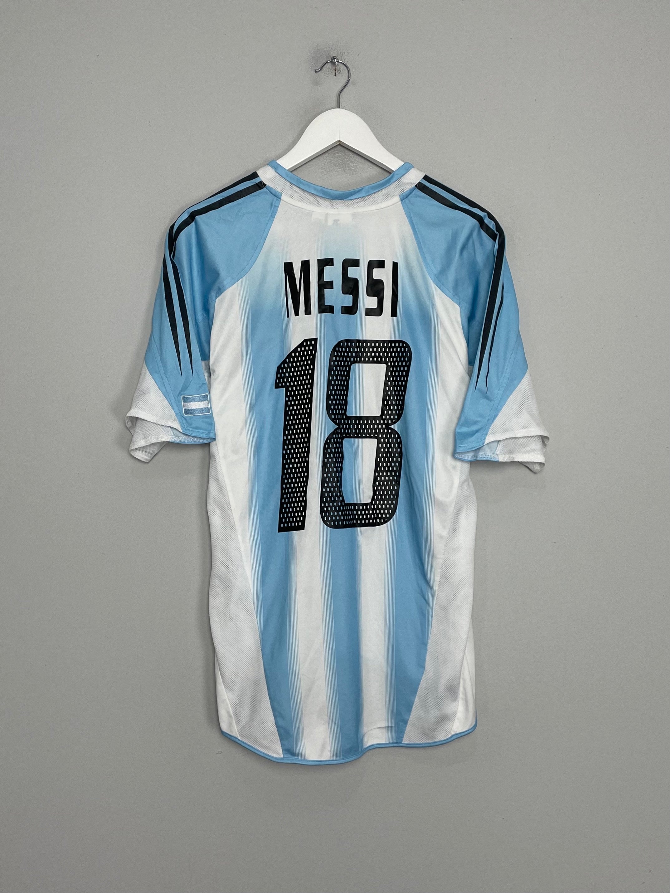 2004/05 ARGENTINA MESSI #18 HOME SHIRT (M) ADIDAS