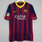 2013/14 BARCELONA FABREGAS #4 HOME SHIRT (M) NIKE