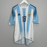 2004/05 ARGENTINA MESSI #18 HOME SHIRT (M) ADIDAS