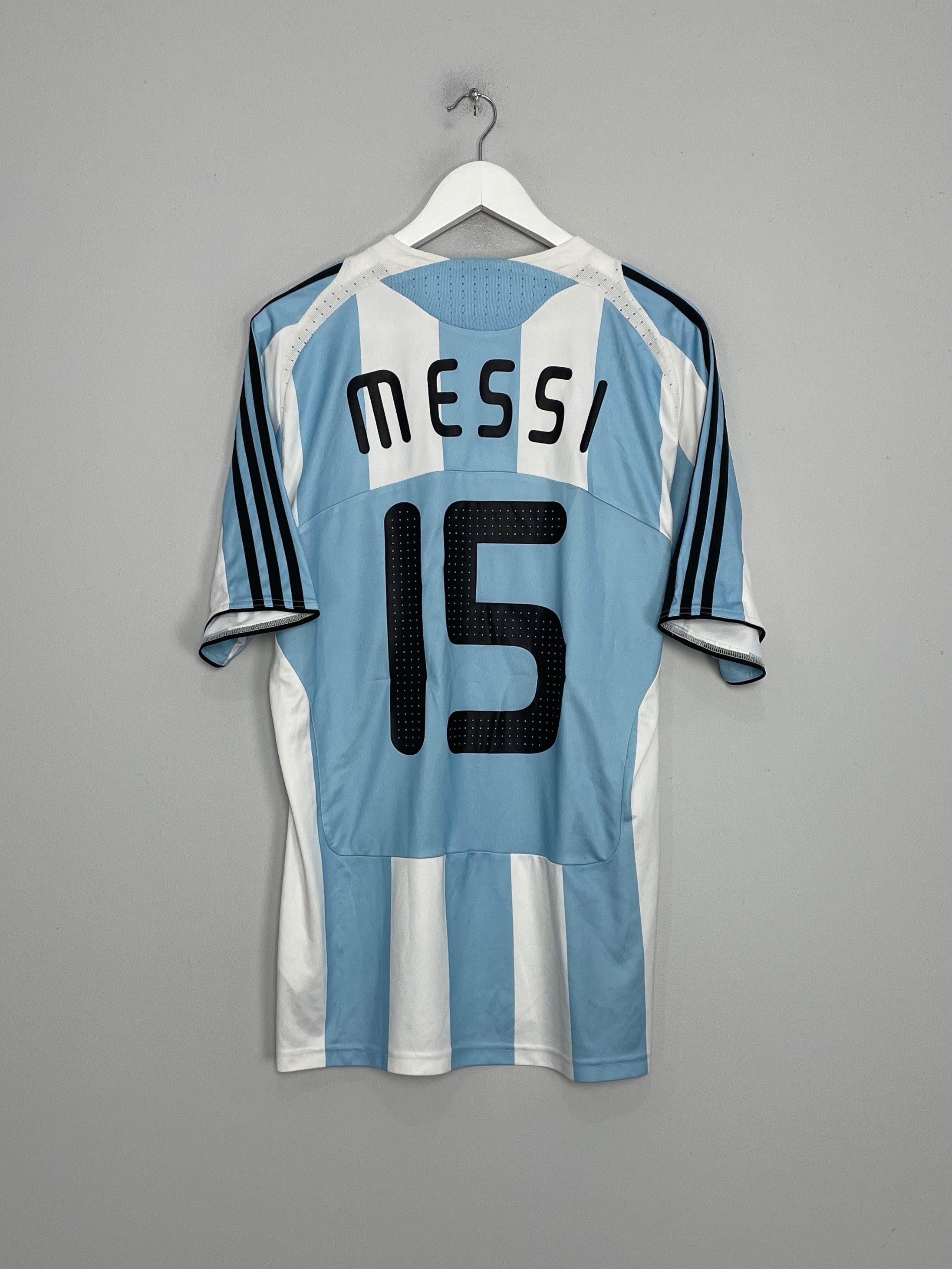 2007/09 ARGENTINA MESSI #15 HOME SHIRT (XL) ADIDAS