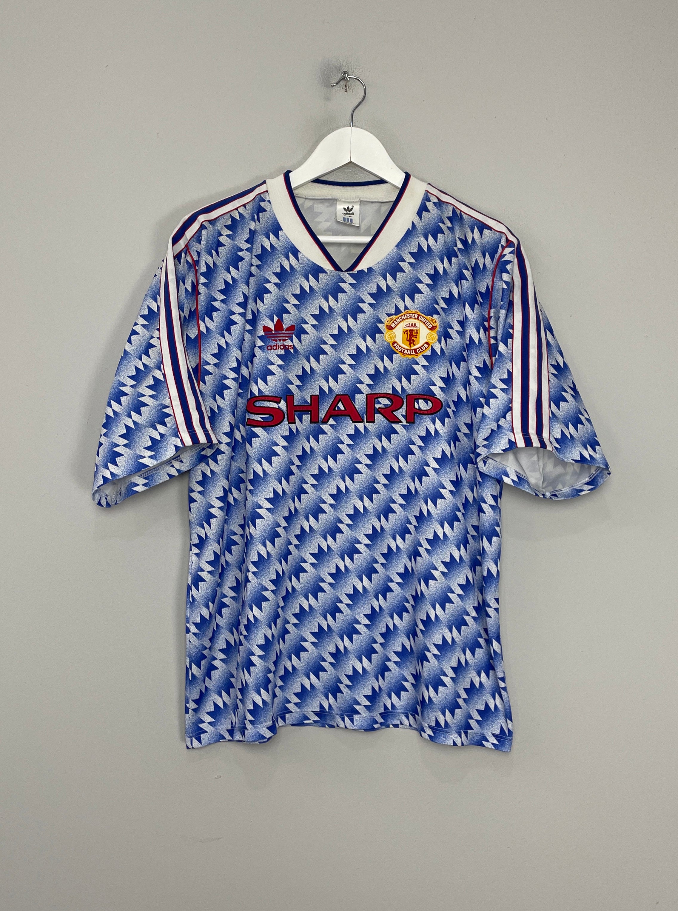 1991/92 MANCHESTER UNITED AWAY SHIRT (XL) ADIDAS