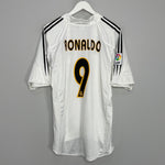 2004/05 REAL MADRID RONALDO #9 HOME SHIRT (L) ADIDAS