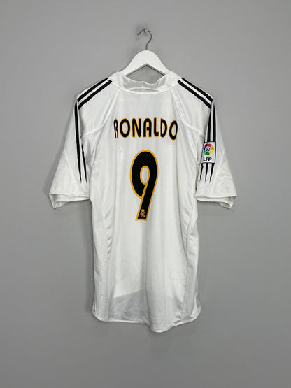 2004/05 REAL MADRID RONALDO #9 HOME SHIRT (L) ADIDAS