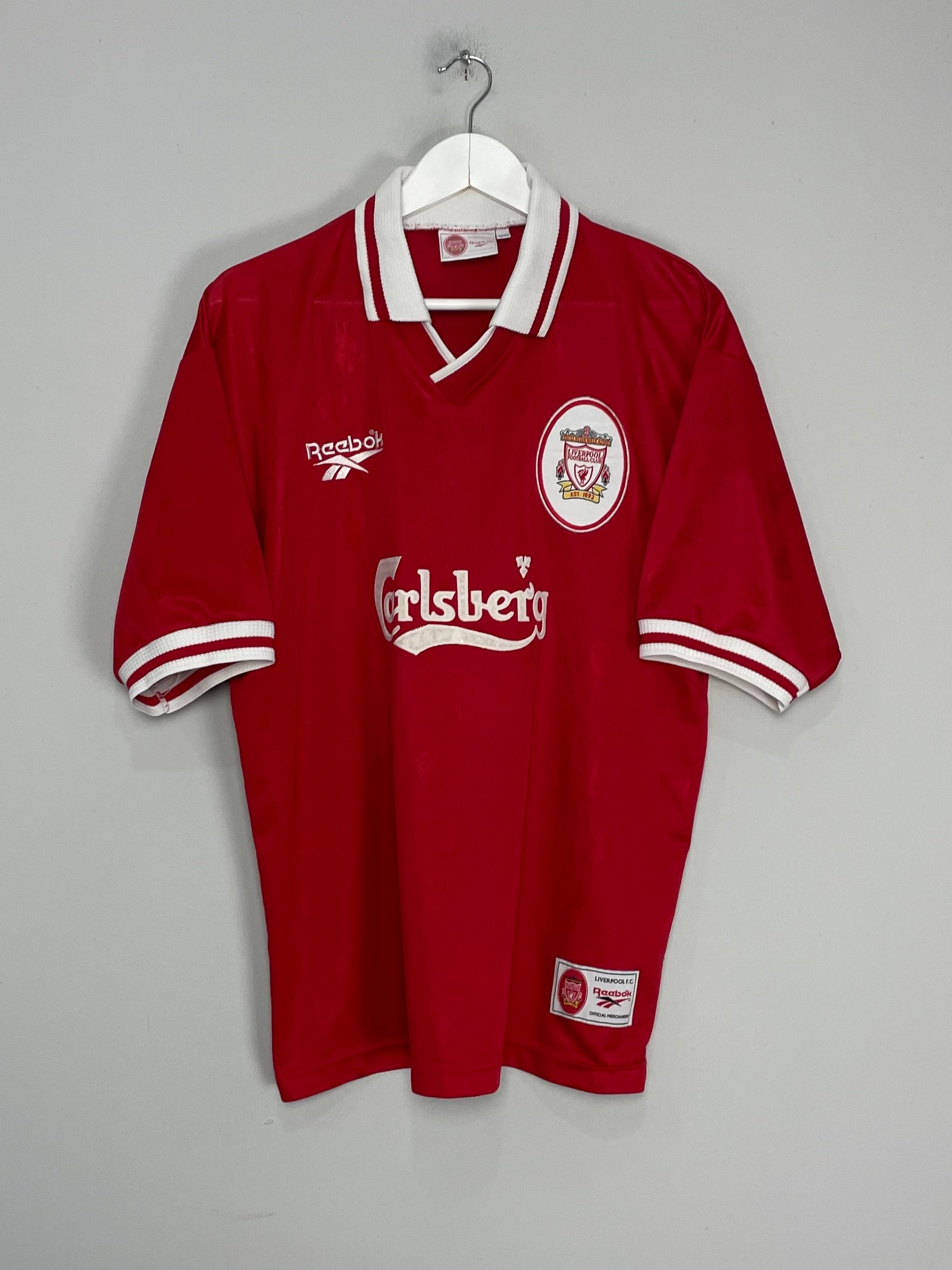 1996/97 LIVERPOOL HOME SHIRT (L) REEBOK