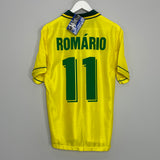 1994/96 BRAZIL ROMARIO #11 *BNWT* HOME SHIRT (M) UMBRO