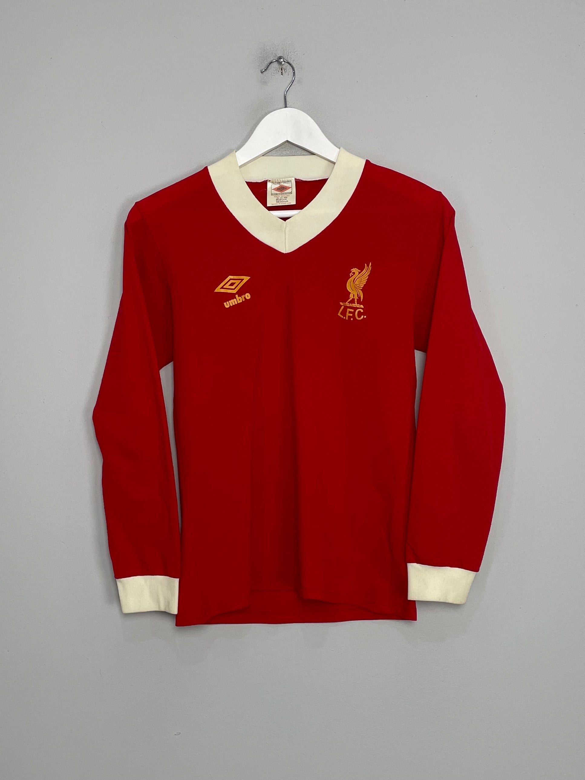 1979/82 LIVERPOOL L/S HOME SHIRT (S) UMBRO