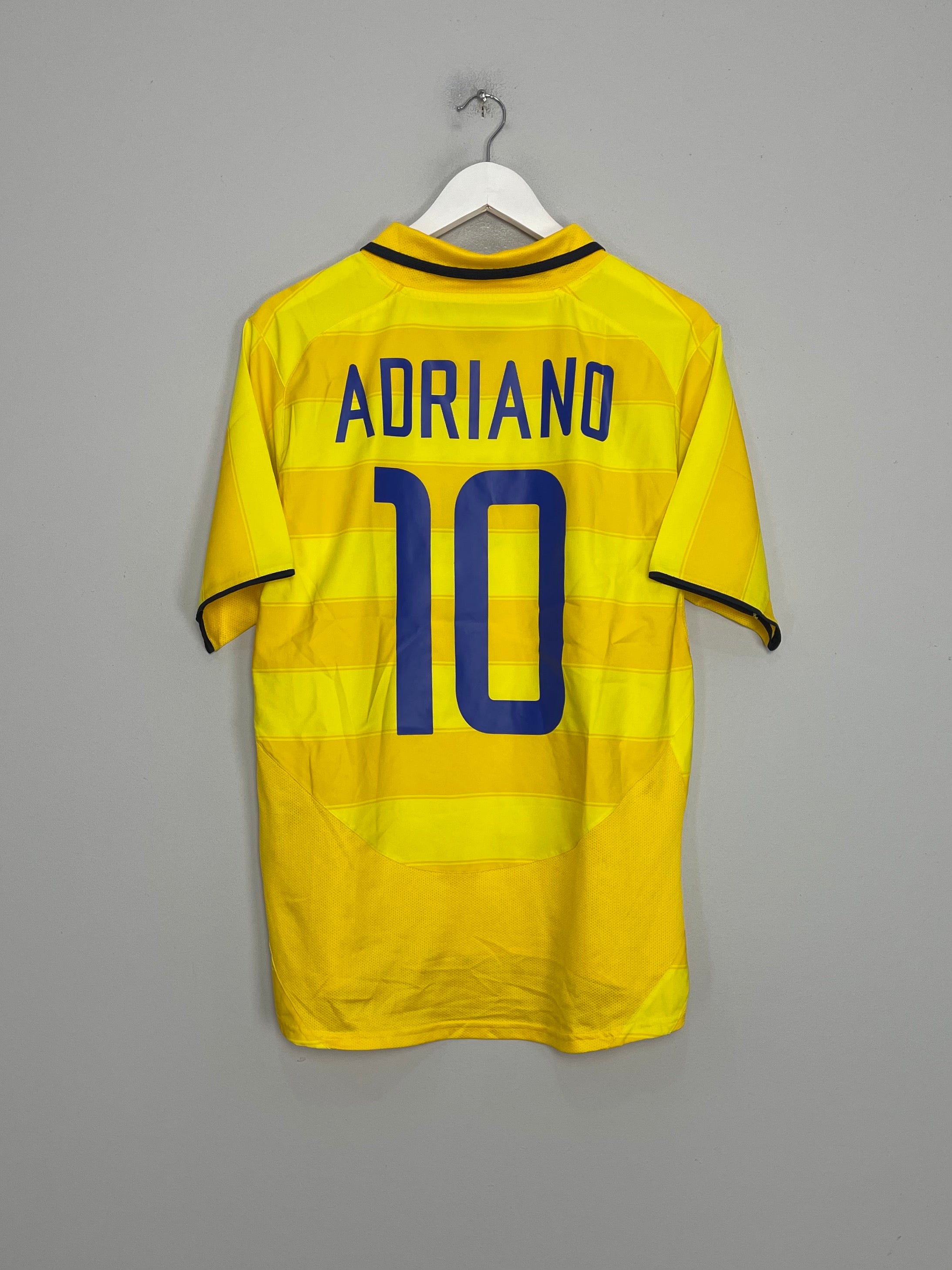 2003/04 INTER MILAN ADRIANO #10 AWAY SHIRT (M) NIKE