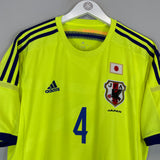 2014 JAPAN HONDA #4 AWAY SHIRT (L) ADIDAS